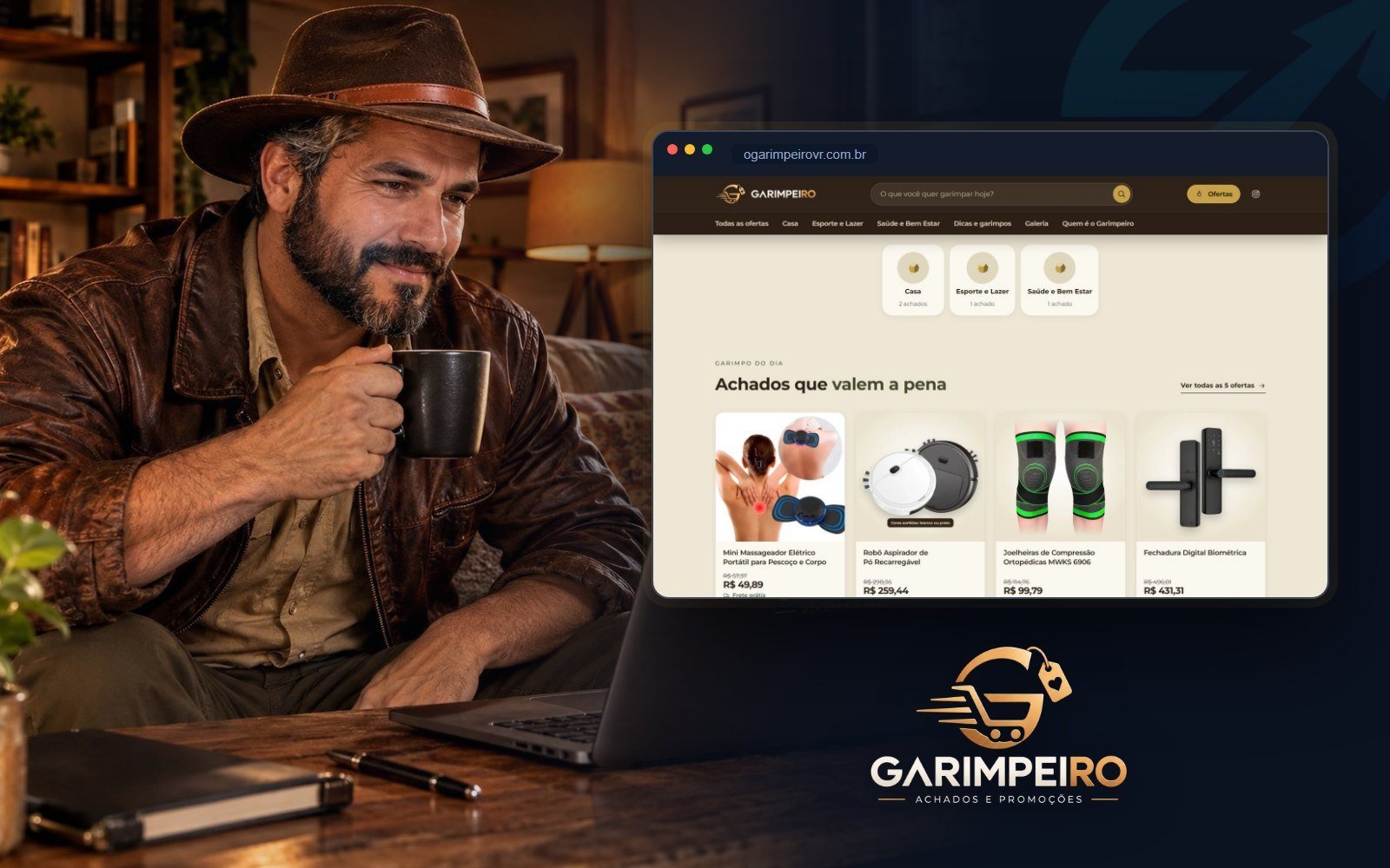 Garimpeiro: site de achados com marca própria