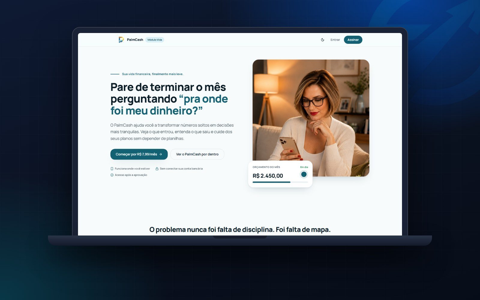 PalmCash: o mapa financeiro na palma da mão