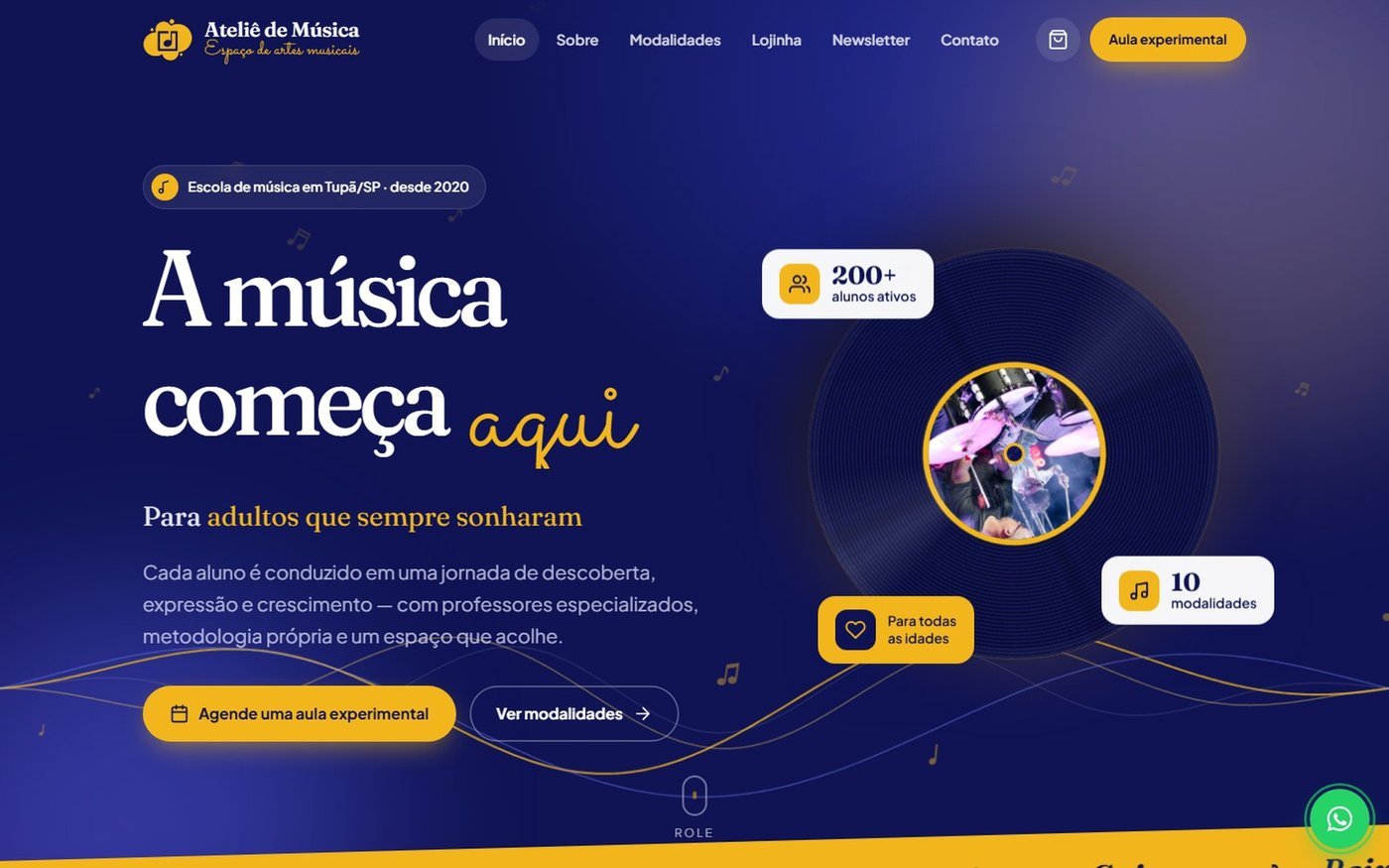 Site do Ateliê de Música